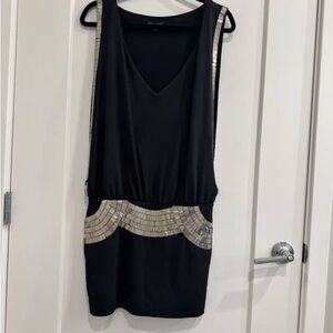 Bebe Black and Sliver Dress